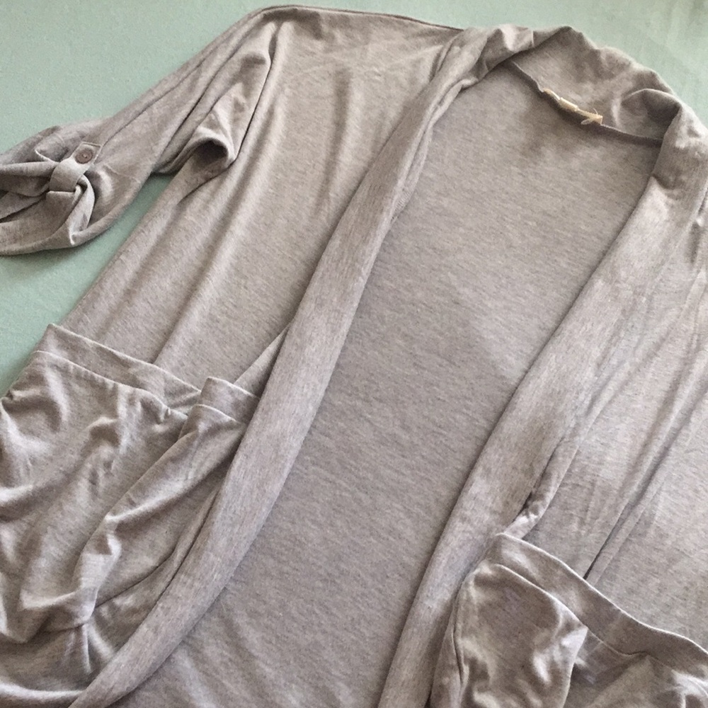 ZENANA signature, grey 3/4 sleeve top